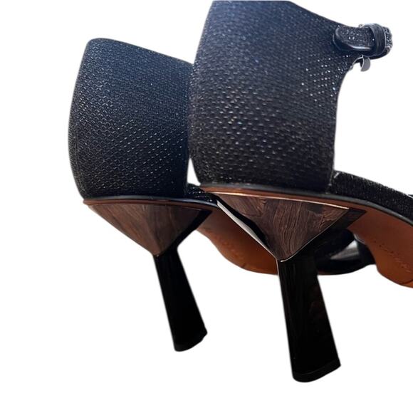 NWOT Franco Sarto Rania 2 Stiletto Cut-Out Heels Black Sandals - Sz 8 - Picture 7 of 13